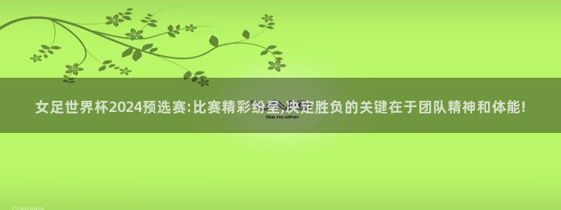 女足世界杯直播：女足世界杯2024预选赛:比赛精彩纷呈,决定胜负的关键在于团队精神和体能!